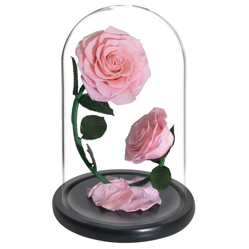 Double Preserved Rose Flower