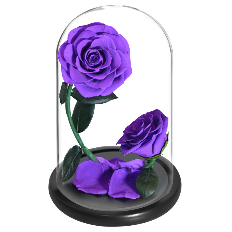 Double Preserved Rose Flower