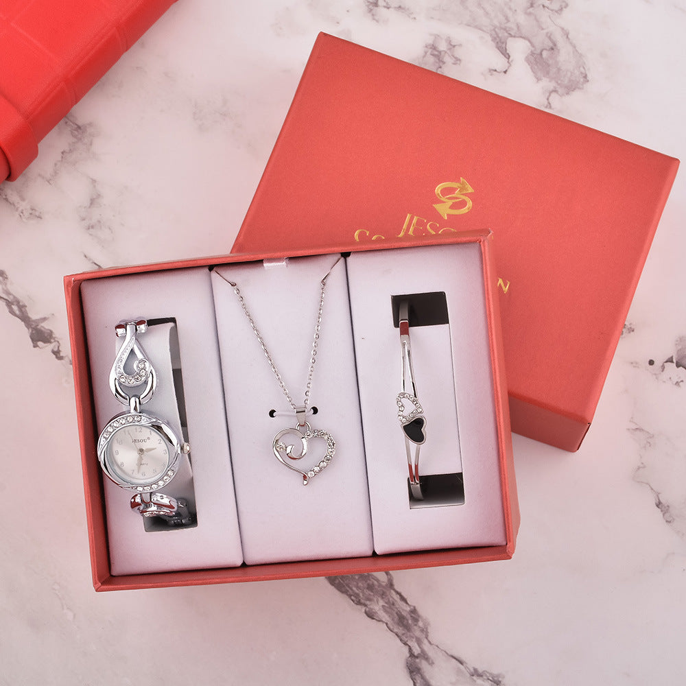 Women's Watch, Necklace & Bracelet Gift Set